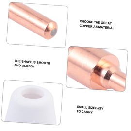 Housoutil 40pcs Plasma Cutting Accessories Includes Long Electrodes Nozzles and Durable and Easy to Install for Optimal Cutting Performance