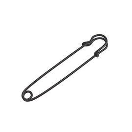 Wuuycoky Black 63mm Length Safety Pin Safety Blanket Pin Pack of 10