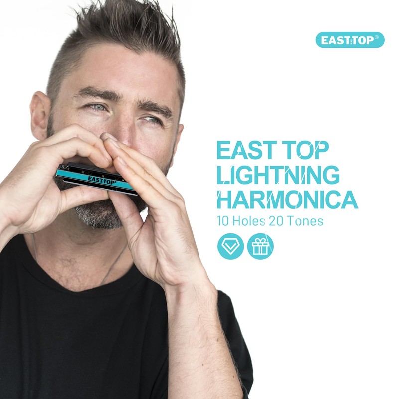 East top Harmonica, Advanced Diatonic Harmonica Key of Bb, 10