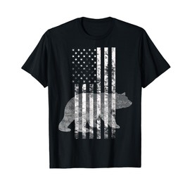 Patriotic Hunting Bear American flag t-shirt Hunters T-Shirt