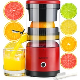 Electric Citrus Juicer Rechargeable - Electric Juicer Machines with USB and Cleaning Brush Portable Compact Juicer for Orange, Lemon, Limes