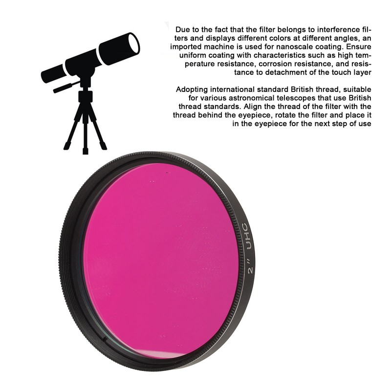 2 Inch UHC Filter Ultra High Contrast Light Pollution Reduction