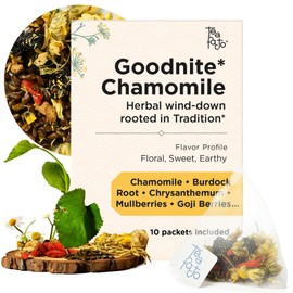 Tea Facto Goodnite* Chamomile Tea Bags with Chrysanthemum Tea for Soothing Comfort - 10 Pack