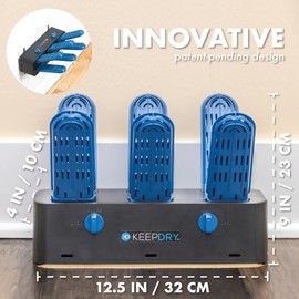 KEEPDRY Glove Dryer - Eco-Friendly Vent Drying Rack to Dry Gloves, Shoes, Hats, Socks & Boots - Safe, Non-Electric Dryer