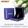 RIVIKO Rose Flower Cross Necklace for Women,925 Sterling Silver May