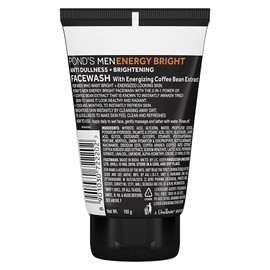 POND'S Men's Energy Bright Face Wash with Coffee Beans extract Bright Skin (100 Grams)