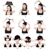 Short Pixie Cut Wig with Bangs, Layered Wavy Style, Black,