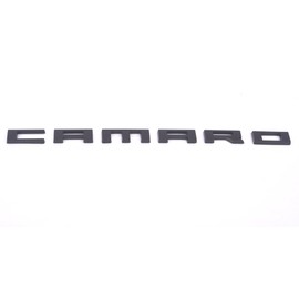 Aimoll Camaro Letter Emblem,for 3D Badge Chevy Camaro 2010 2011 2012 2013 2014 2015 Fender Emblem nameplate Letters Insignia Fifth Generation Matte Black (2pcs Black)