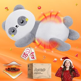 Microwavable Panda Stuffed Animals Unscented 1.3 lbs Volcanic Rock Heating Pad 50-Minute Lasting Warmth Perfect Fit Heatable Plush for Period Cramps Menstruation Stress Relief Gifts Girls Women