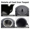 Big Cast Iron Teapot, Japanese Tetsubin Tea Kettle for Stovetop