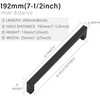 WADY 10pcs Hole Center Kitchen Square Cabinet Handles, Black Stainless