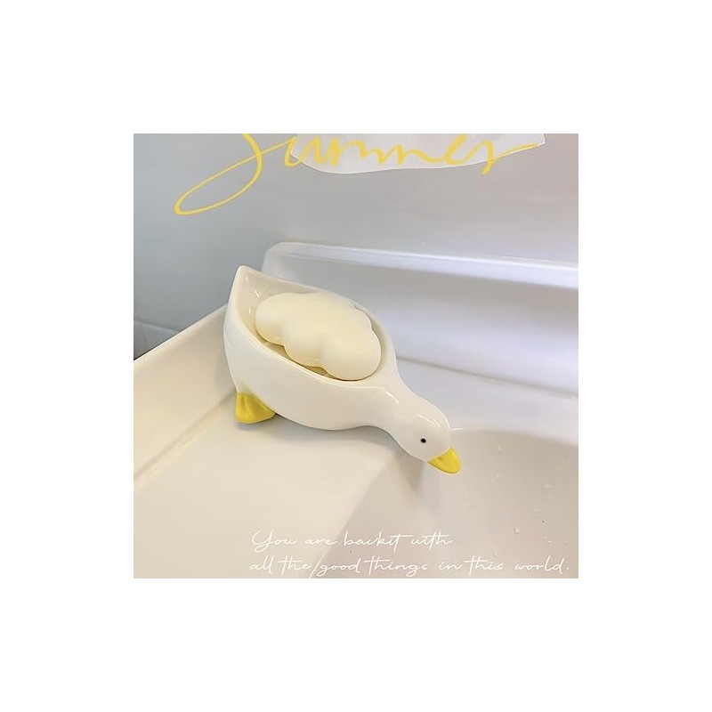 Soap Holder Soap Dish Duckie Soap Layer Draining Soap Box
