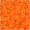 BeadTin Orange Transparent 11mm TriBead Plastic Craft Beads (500pcs)