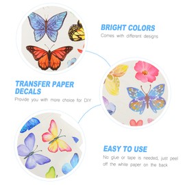 Vaguelly 20Sheets Butterflies Temporary Stickers Butterfly Decals for Adults Party Favors for Easy to Apply Eye Catching Designs