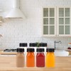 Happybase 24 Pcs Clear Juice Bottles with Lids 100ml Empty
