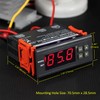 bayite DC 12V Fahrenheit Digital Temperature Controller 10A 1 Relay