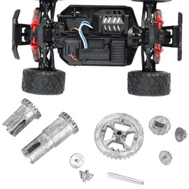 Lybunair Metal Reduction Differential Gear Set Repair Spare Partsfor 18301 18302 18311 18312 1/18 RC Car