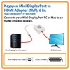 Tripp Lite Keyspan Mini DisplayPort to HDMI Cable Adapter, MDP