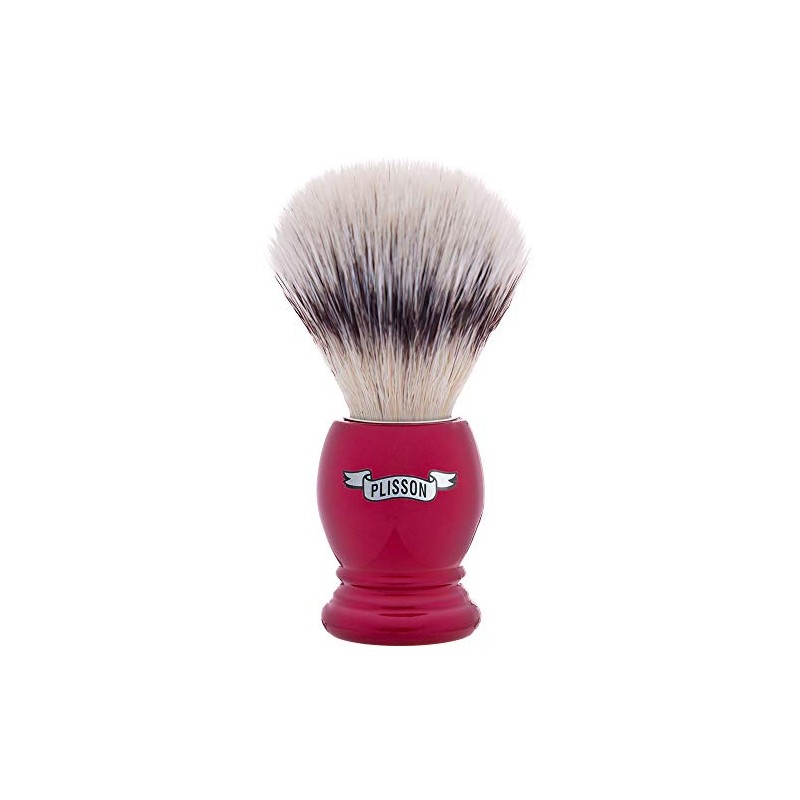 Plisson Mother of Pearl White Fibre Shaving Brush Size 12