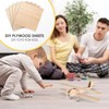 12 PCS Plywood Sheets, 200×100×2mm Wood Planks, Basswood Sheets, for