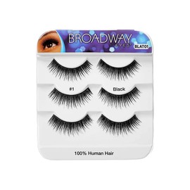 BROADWAY 100% Human Hair Trio Lashes (#01)