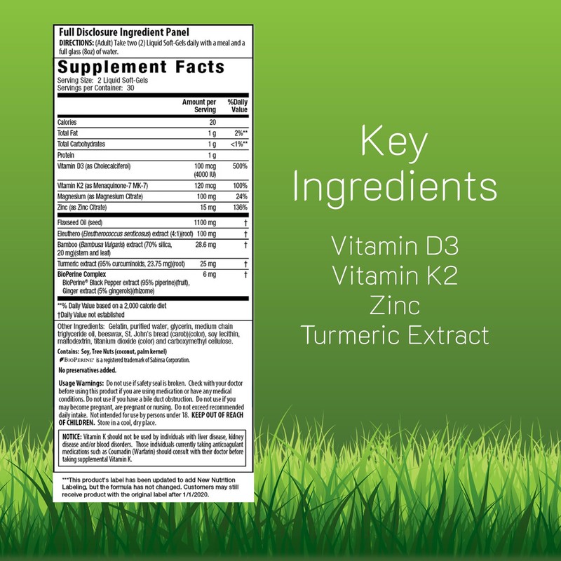 Irwin Naturals High Potency Mega D3 & K2 + Turmeric