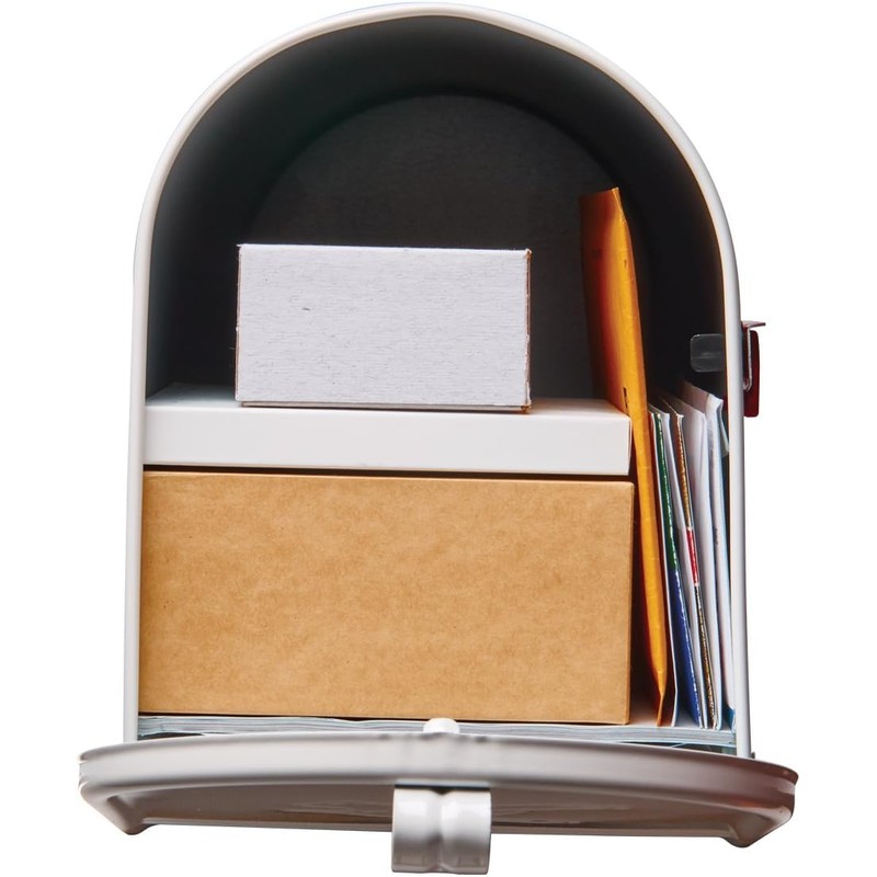 Elite Medium Outside Mailbox, Plexon, White, 10.87" H x 20.2"