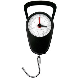 Eaxus® Analogue luggage scales, gas scales up to 35 kg with luggage hooks