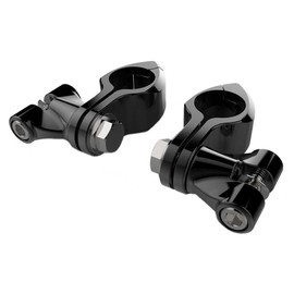 Ciro 60022 Black Standard Highway Peg Mount Kit for All 1-1/4" Engine Guards