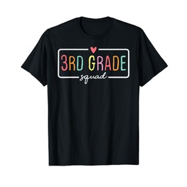 3rd Grade Team Crew Third Grade Squad Back To School Teacher T-Shirt for Men Women Girls Kids
