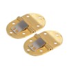 2Pcs Butler Tray Hinge, Brass Desk Drawer Hinges, 2-1/2"x1-1/2 with