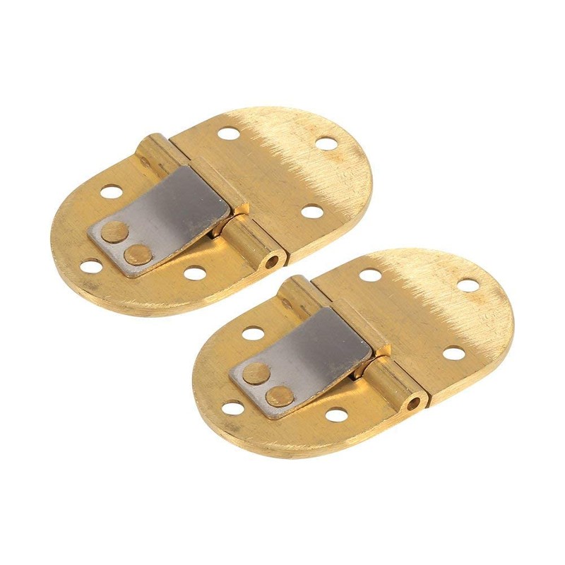 2Pcs Butler Tray Hinge, Brass Desk Drawer Hinges, 2-1/2"x1-1/2 with