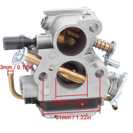 ZAMDOE Carburetor Kit for Husqvarna 235 235E 236 236E 240 240E 120 MARK II Chainsaw Engine for Jonsered CS2234 CS2238 CS2234S CS2238S Chainsaw, Replaces # C1T-W33C 574719402 545072601 545061801