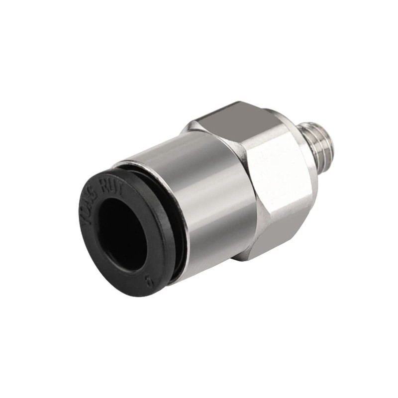 Heschen Straight Pneumatic Connector PC6-M5 M5 Male Thread Connectors 6mm