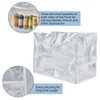 letsinstyle Sewing Machine Cover with Storage Pockets, Clear Plastic Sewing