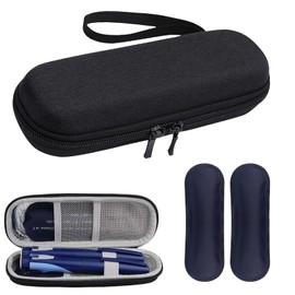 Syylqyr 3 PCS Cooler Travel Case, Portable for Pens Compact Cooling Pouch for Travel Work or Outdoor Activities (Black)