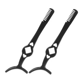 IWOWHERO Sturdy Eyelash Tweezers Lash Clamp with Comb Lash Extensions Tweezers Set