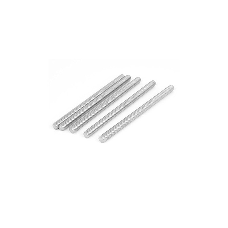 sourcing map Metric Right Hand Full Threaded Rod Stud Bolts