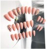 24 Pcs Almond Shape Nail Tips Water Drop Nail False