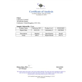 Lifetropics Lifetropics Pure Berberine | 500mg Berberine HCL Capsules | 100% Natural Pullulan Vegecapsules | No Chemical Processes | Vegan-Friendly | Berberine Supplement | 60 Vegetarian Capsules