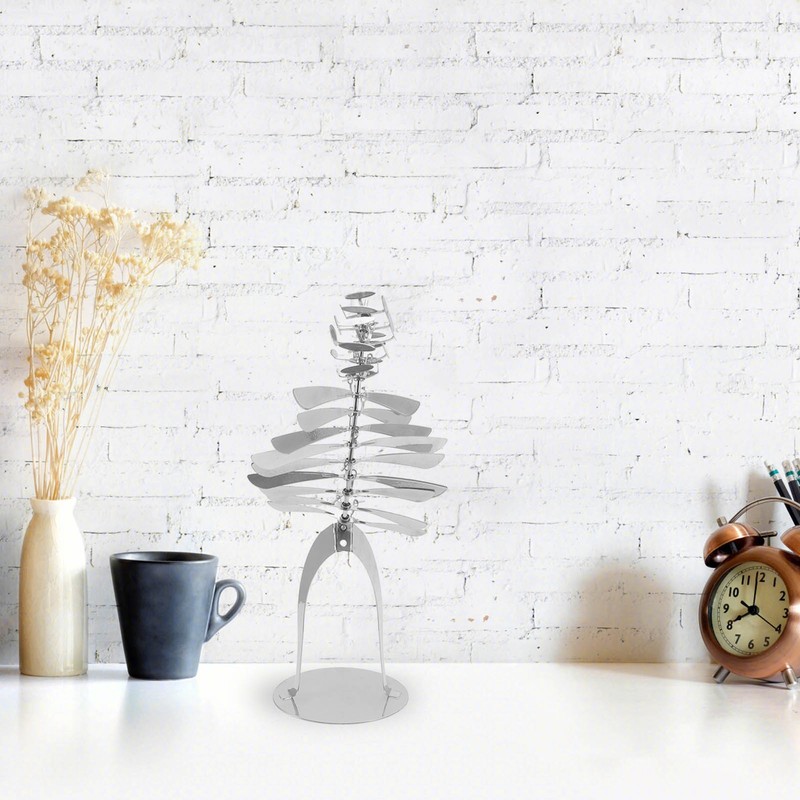Metal Rotating Windmill Wind Braking Figurine Humanoid Rotating Windmill Home