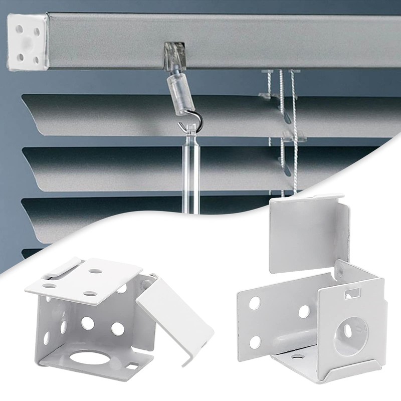 Waziaqoc 4PCS Blind Brackets, 1 Inch Low Profile Box Mounting