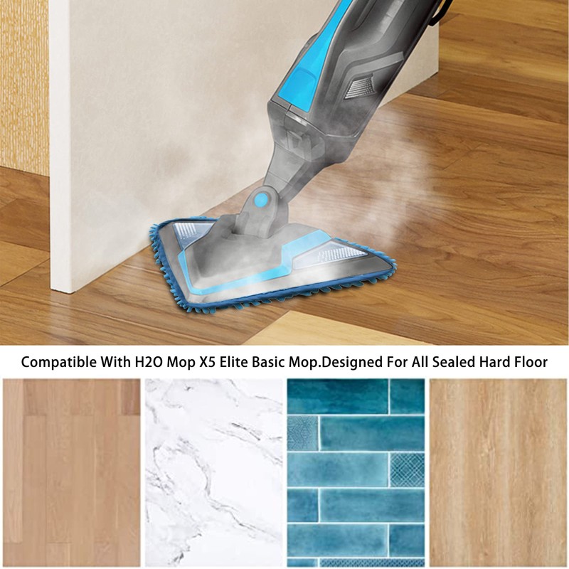 Kaket 3 Pack Microfibre Mop Pads Compatible with H2O H20