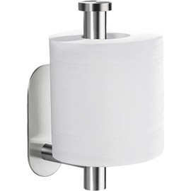 YIGII Toilet Paper Holder Self Adhesive - Adhesive Toilet Roll Holder no Drilling for Bathroom Stainless Steel Brushed