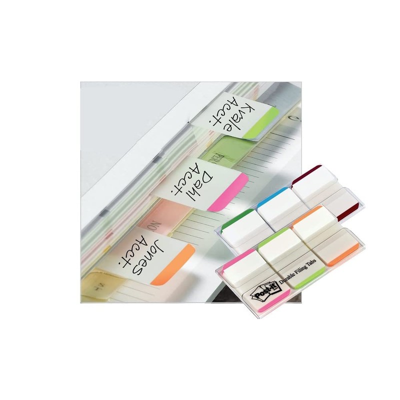 Post-it Index Flags - Strong 25mm - Pink, Green, Orange