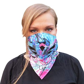 Half Face Mask for Cold Winter Weather. Use This Half Balaclava for Snowboarding, Ski, Motorcycle. (Many Colors) (Rainbow)