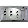 Polished Nickel Deco Step Style 4 Gang Combination Switch Plate