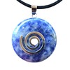 Steinfixx® - Premium Blue Aventurine Donut (Blue Quartz) Optional Necklace
