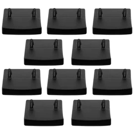cyclingcolors 10x Slatted Holder Insert Caps for Attaching Caps Holder Slatted Frame Double 53 x 10 mm Plastic Flexible Bed Black