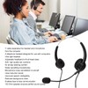 Call Center Headset Dual 3.5mm Plug Hearing Protection Noise Cancelling